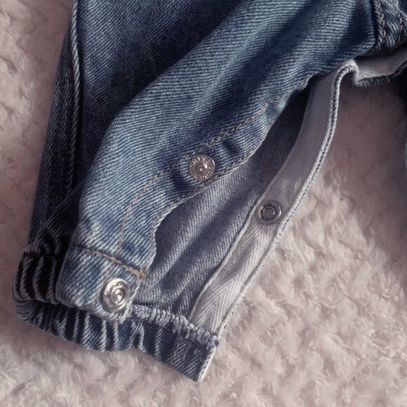 Vintage Mickey Mouse Denim Overalls Disney Baby Mickey & Co Size - Picture 10 of 10